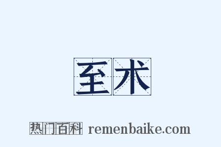 至术是什么意思的图片